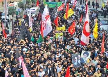 8th Muharram: Traditional procession carried out though Lal Chowk for 3rd straight year