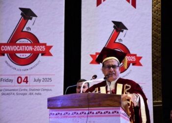 Shivraj Singh Chouhan attends sixth convocation of SKUAST-K in Srinagar