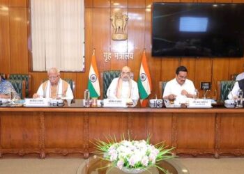 Home Minister Amit Shah chairs a high-level review meeting on Yamuna rejuvenation in New Delhi