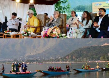 LG attends the opening ceremony of ‘Khelo India Water Sports Festival’ at Dal Lake, Srinagar