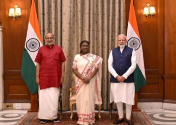 C.P. Radhakrishnan Sworn in as 15th Vice President of India