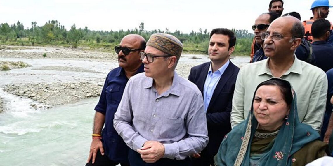 CM Omar visits flood-hit areas of Anantnag, assures relief, rehabilitation, long-term flood mitigation measures