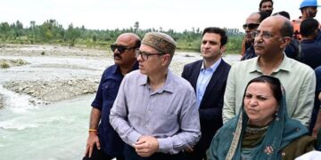 CM Omar visits flood-hit areas of Anantnag, assures relief, rehabilitation, long-term flood mitigation measures