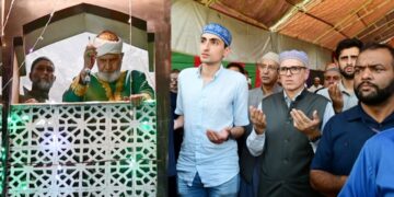 CM Omar Abdullah offers Friday Prayers at Hazratbal Shrine on Milad-un-Nabi (SAW) following