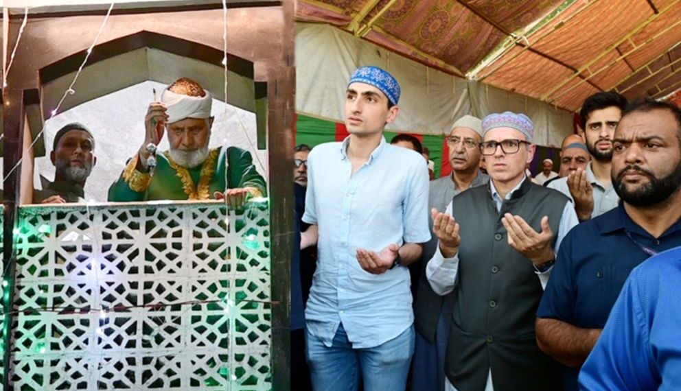 CM Omar Abdullah offers Friday Prayers at Hazratbal Shrine on Milad-un-Nabi (SAW) following