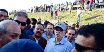 CM Omar Abdullah visits flood-hit areas of Srinagar, Budgam