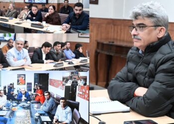 CS, NITI Aayog discusses modalities for establishing Tele-ICU network across J&K