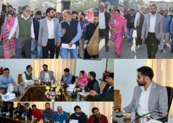DC Srinagar inspects progress of Noor Jehan Bridge at Qamarwari