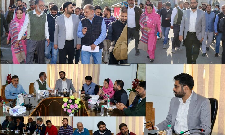 DC Srinagar inspects progress of Noor Jehan Bridge at Qamarwari