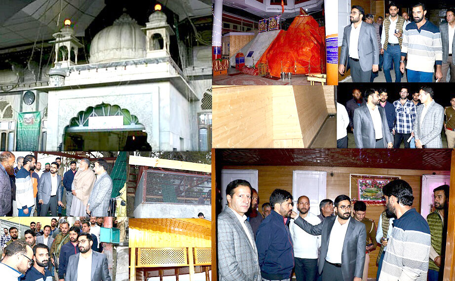 DC Srinagar visits Shrine of Makhdoom Sahib and Sharika Devi Temple