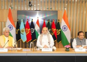 HM Amit Shah, LG Sinha Chair High-Level Security Review on J&K