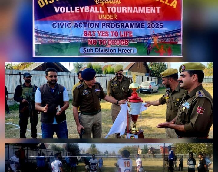 J&K Police Launches Volleyball Tournament To Promote Sports In Baramulla