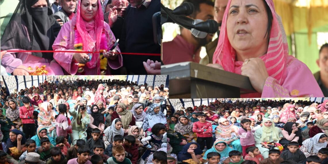 Sakeena Itoo holds mega Public Darbar at Sanyadi DK Marg Kulgam, reaffirms Omar Abdullah led Government’s commitment to people-centric governance, grassroots empowerment