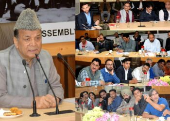 Speaker engages with Media persons in Pre-Assembly session talks