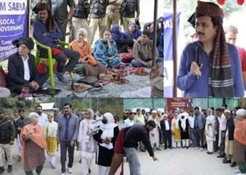 Union Secretary Tribal Affairs visits Tribal village Chandaji of Bandipora