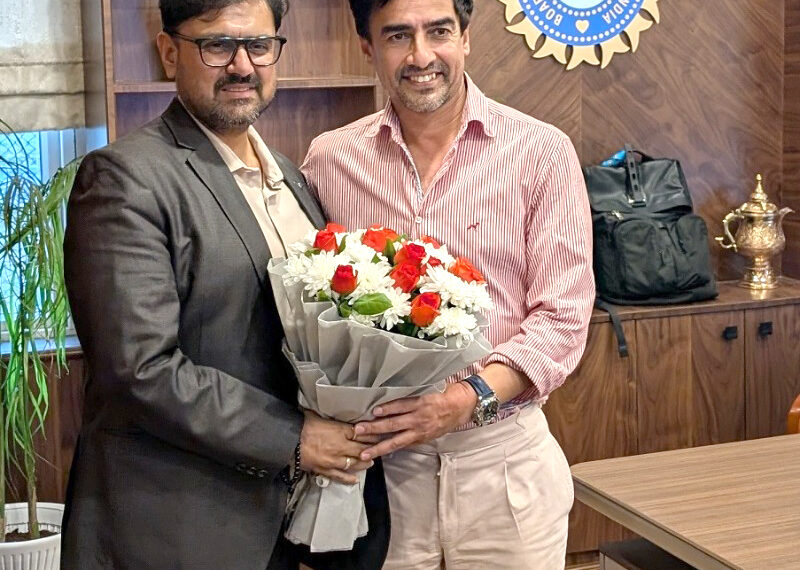 Satish Sharma interacts with BCCI President