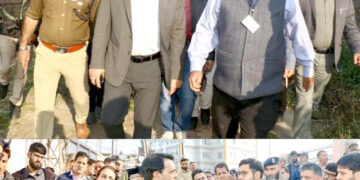 DC Srinagar conducts onsite inspection of road upgradationmacadamization works at Bone & Joint Hospital