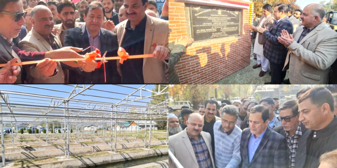 Agriculture Minister inaugurates Floating Trout Feed Manufacturing Plant at Kokernag
