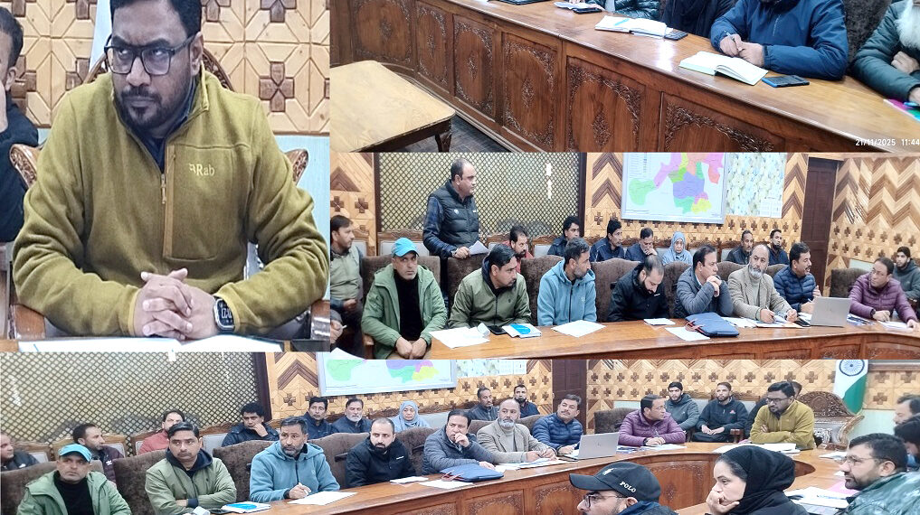 DC Kupwara reviews progress under HADP, JKCIP