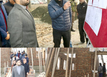 DC Srinagar Inspects Progress of Work on Construction of Tehsil Office Eidgah