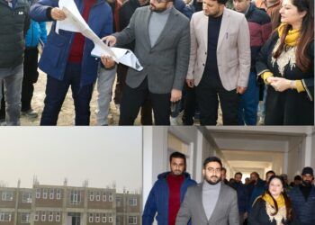 DC Srinagar visits Degree College Eidgah to oversee progress of infrastructure upgradation