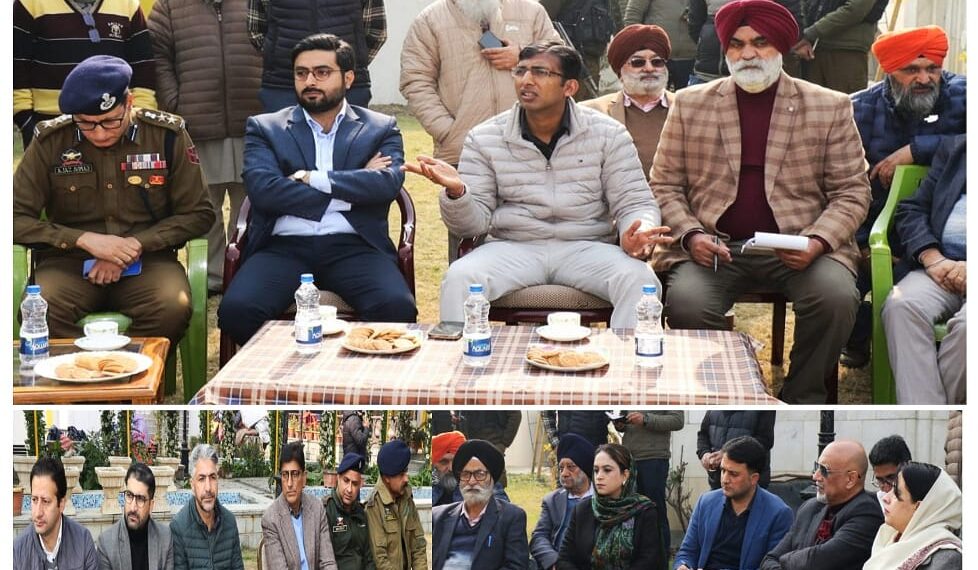 Div Com Kashmir Reviews Arrangements for 350th Martyrdom Commemoration of Guru Tegh Bahadur