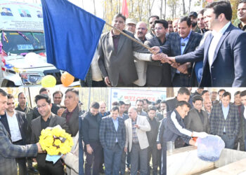 Javid Dar visits Kulgam, launches stocking of imported Brown Trout Seed