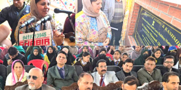 Sakeena Itoo lays foundation stone of GDC Mattan, new building for PHC Mattan