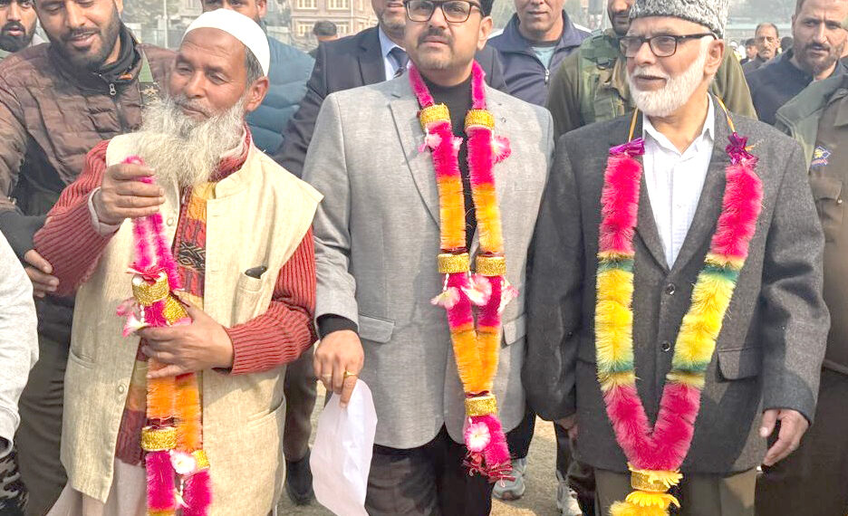 Satish Sharma lays foundation for upgradation of playfield at Radpora, other playfields in Downtown Srinagar