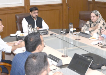 Satish Sharma reviews proposal for Single Window Digital System for Recruitment Rules in J&K Deptts.