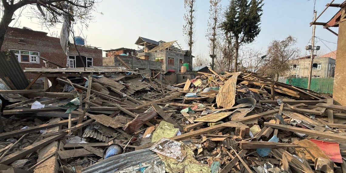 Delhi blast accused Dr Umar’s house demolished in Pulwama