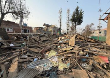 Delhi blast accused Dr Umar’s house demolished in Pulwama