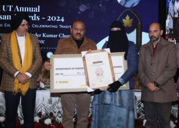 Dy CM honours 38 Master Craftsmen with Prestigious UT-Level Artisan Awards – 2024 for preserving, innovating rich Handicraft legacy