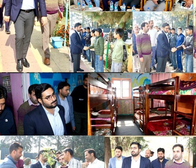 DC Srinagar inspects functioning of ‘‘Palaash” and “Pareesha” (Children Homes) at Gupt Ganga Nishat