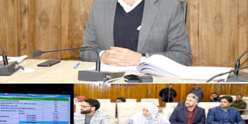DC Srinagar reviews status of Mandatory Biometric Updates for Aadhaar, implementation of CRS for seamless birth-death registration