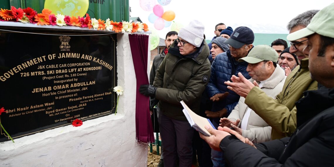 CM Omar Abdullah dedicates Asia’s longest ski drag lift; inaugurates, lays foundation of ₹17 crore tourism projects at Gulmarg