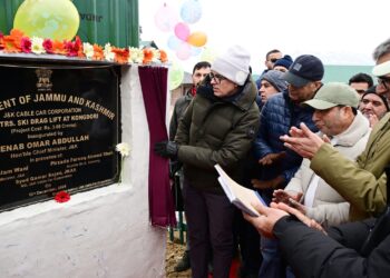 CM Omar Abdullah dedicates Asia’s longest ski drag lift; inaugurates, lays foundation of ₹17 crore tourism projects at Gulmarg