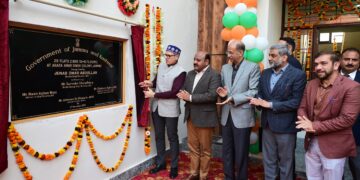 CM Omar Abdullah inaugurates 56 new residential flats for Darbar Move employees in Jammu