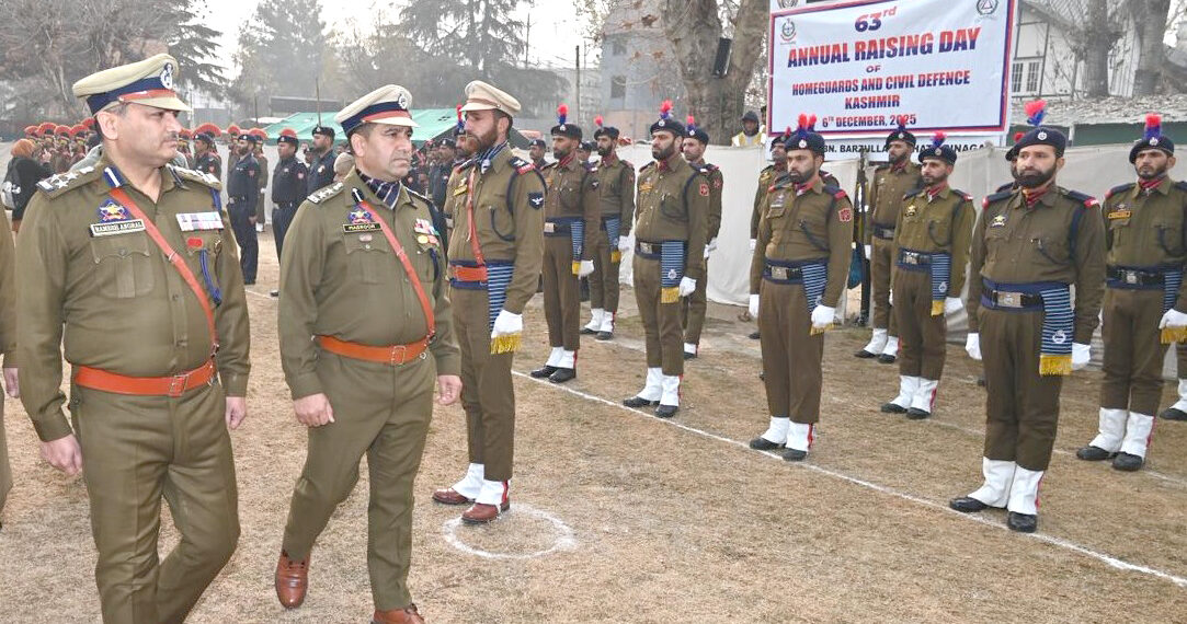 Home Guards, Civil Defence celebrate 63rd Raising Day in Srinagar