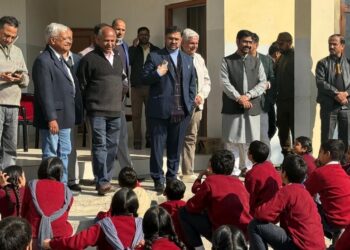 Satish Sharma visits Balgran Channi Rama; reviews facilities, announces sports upgrades