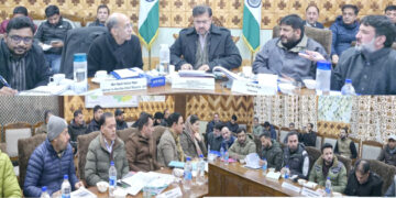 Satish Sharma reviews functioning of key departments in Kupwara
