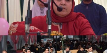 Sakeena Itoo visits GHSS Hawal Pulwama