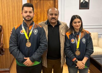 Deputy Chief Minister felicitates Rollball World Cup gold medallists