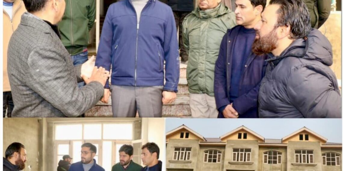 DC Srinagar inspects progress of work on Hostel for Wards of Ex-Servicemen/Martyrs at Peerbagh