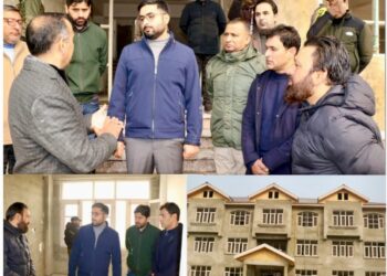DC Srinagar inspects progress of work on Hostel for Wards of Ex-Servicemen/Martyrs at Peerbagh